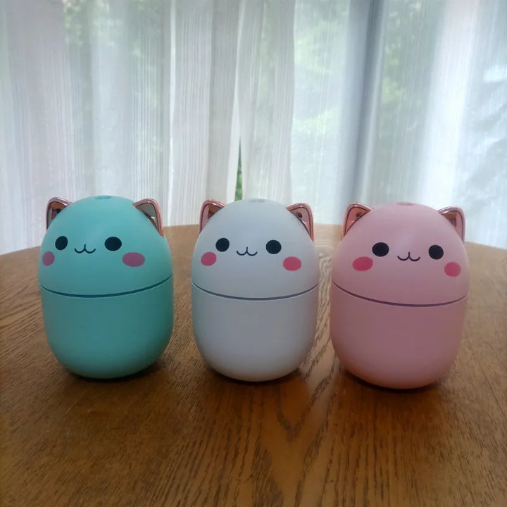 250ml Mini Cute Cat Air Humidifier Diffuser USB with Night Light