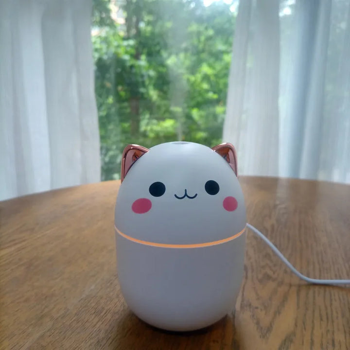 250ml Mini Cute Cat Air Humidifier Diffuser USB with Night Light